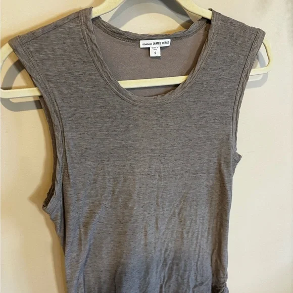 James Perse Taupe Sleeveless Dress - Picture 4 of 7